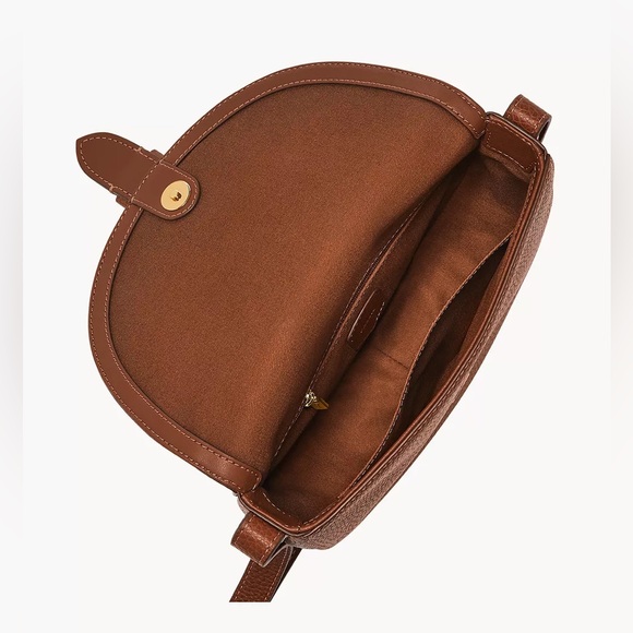 FOSSIL Everleigh Leather Large Flap Crossbody Bag - Picture 3 of 12